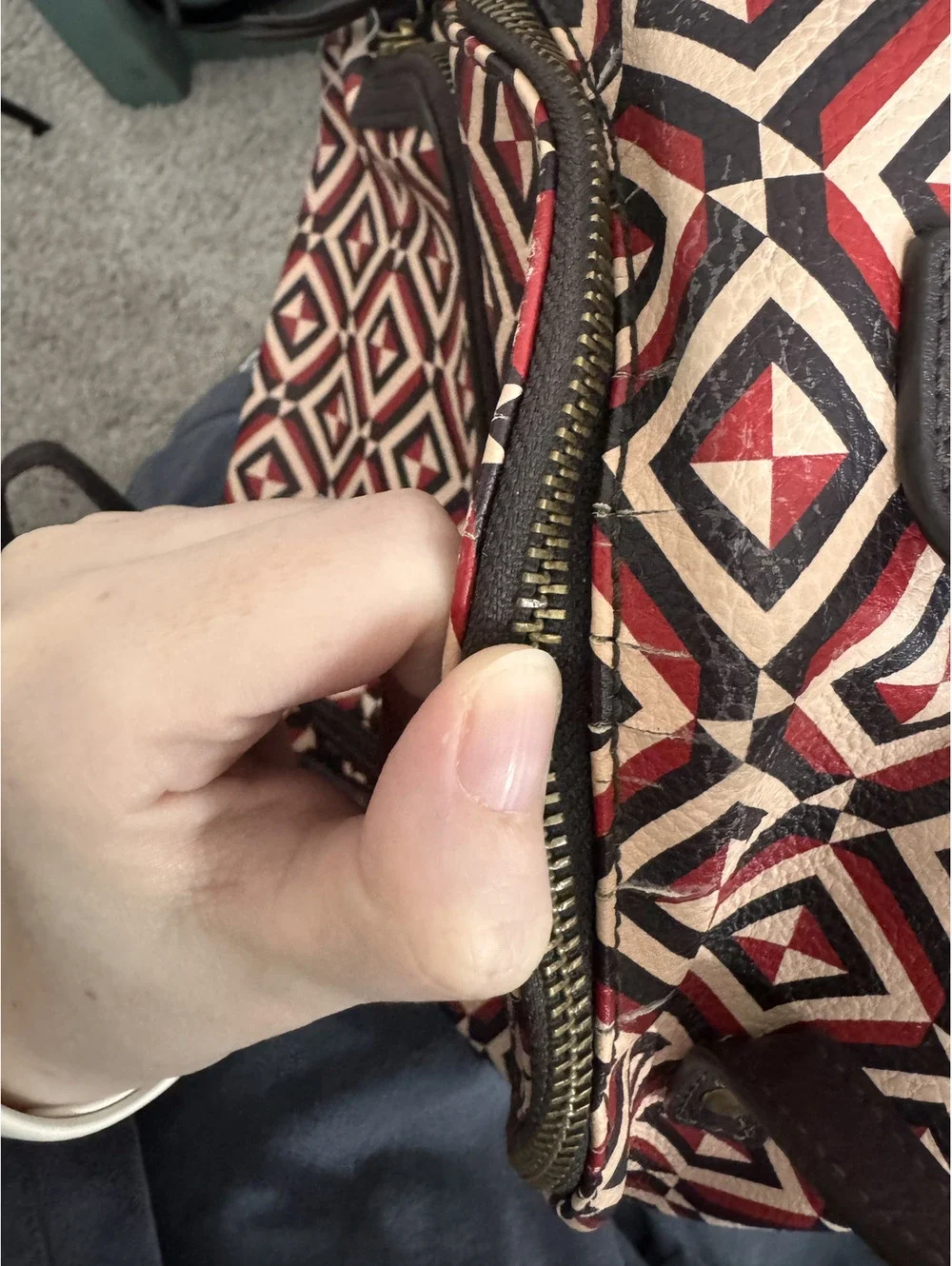 Fossil Felicity Red Mini Backpack **read description**